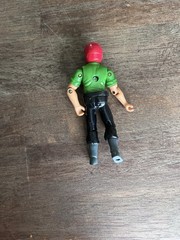 Adventure Wheels Action Figure 3.75″ Possible Motorcycle Driver Red Helmet