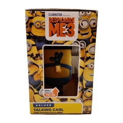 Rare Despicable Me3 Deluxe Talking Minion Carl Toy Moving Eyes & Arms 25+sayings