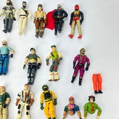 1980s 1990s GI Joe ARAH 3.75 Action Figures Lot 42 Figures Weapons Accessories