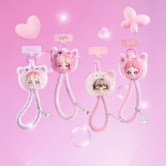POP MART aespa Fluffy Club Series Vinyl Plush Doll Pendant Card Holder Blind Box