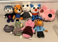 PIGGY 8″ Roblox Collectable Plush Plushies Lot of 9 Clowny Tigry Zompiggy Doggy
