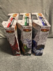 Lot 3 Power Rangers vs Godzilla KAIJU RANGER Figures Red Blue & Green Full Set