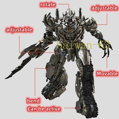 Transformer Robot Movie Large Size Partial Alloy Tank Megatron Action Figure 28c