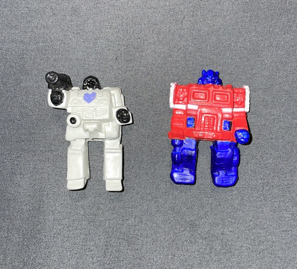 VINTAGE 1984 TRANSFORMERS OPTIMUS PRIME & MEGATRON PENCIL TOPPERS