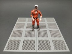 4″x4″ FLOOR TILE GRATE DIORAMA PART 1:18 3.75″ Figure STAR WARS 3d print modular