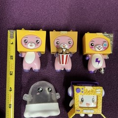 LankyBox Plastic Figure Lot Boxy Milky Ghosty Lankybot