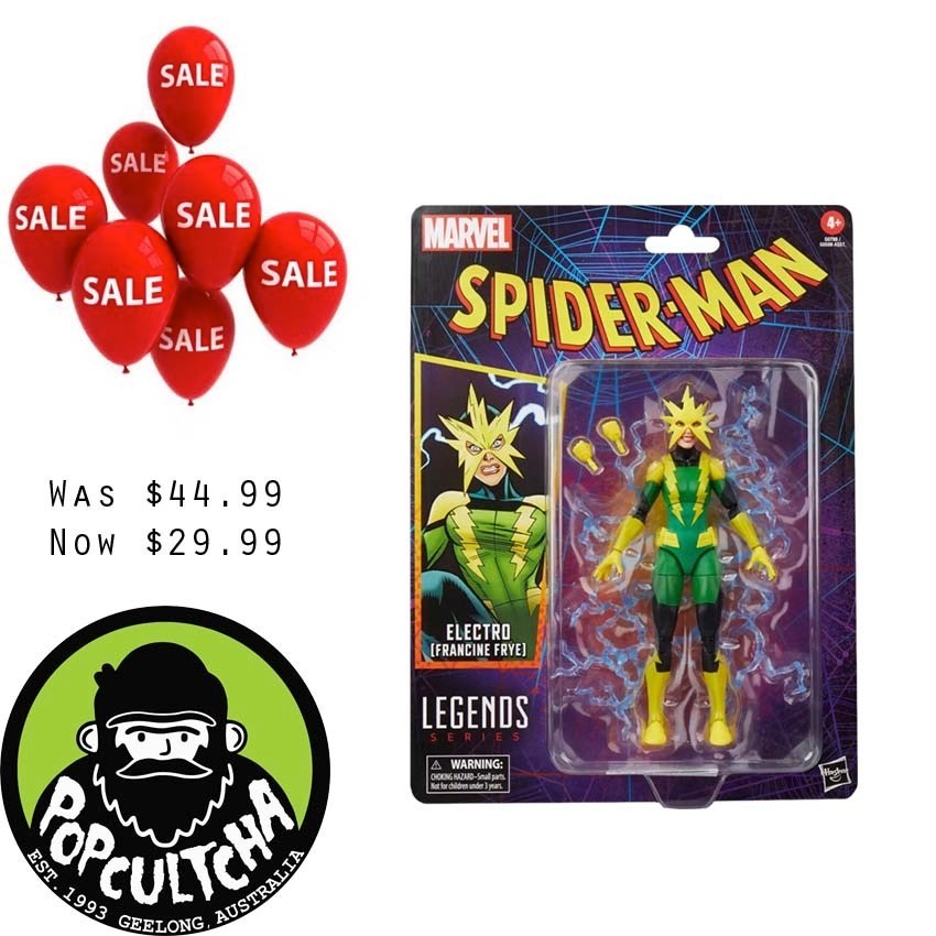 Spider-Man – Electro (Francine Frye) Retro Marvel Legends 6″ Scale Action Figure