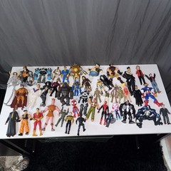Lot of 44 Mixed Vintage & Modern Action Figures and Toys – Collectibles – As-Is