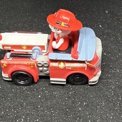 PAW Patrol Marshall Fire Pup Dog Fire Truck Vehicle 2015 Spin Master 3″ A2