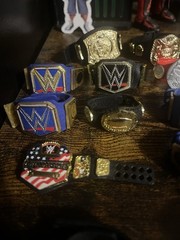 WWE Figure Championship Belt Lot