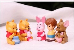 10pc Cartoon Bear & Friends Figurine Set — Kids Collectible Toy — New