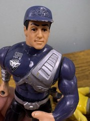 1993 Mattel Warner Demolition Man Kick Fighting Spartan Figure Lot Stallone 5.5”