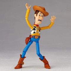 Kaiyodo Legacy of Revoltech Pixar Toy Story Woody Ver 1.5 Action Figure In Hand