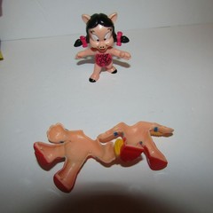 Lot of 3 DC Universe Figures Miss Piggy as Wonder Woman / The Flash / Aquaman