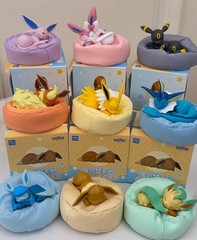 Full Set 9 Toptoy Eevee Sleeping Position Series Blind Box Figure Toy Gift