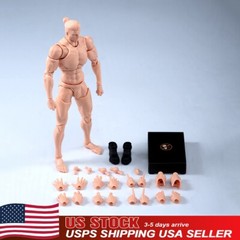 Romankey X COWL 1/12 Male Action Figure Joint Body Doll 6in Yellow Model w/Head