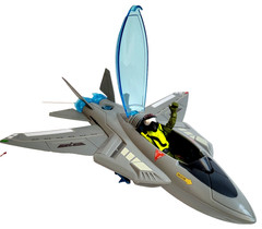 2020 Top Gun Maverick Jet with Missiles Action Figure Complete No Box