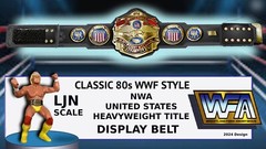 NWA Ljn Scale Hand-Made United States Championship Wrestling Figure Belt