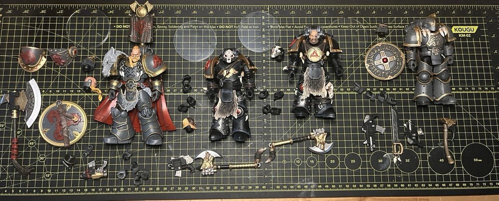 Joytoy Warhammer Horus Heresy Space Wolves Lot: Deathsworn, Slayers, Praetor