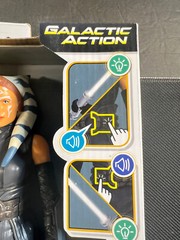 Disney Star Wars AHSOKA TANO Galactic Action Figure Lights & Sound Jedi