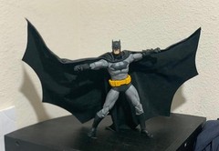 Custom Batman Mcfarlane wired cape 1 1/12 figure DC Multiverse