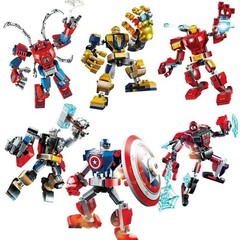 Superhero Bricks Avengers Thor Iron Man Thanos Building Blocks Action Figure Toy