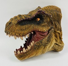 New Canna Animal Kingdom T-Rex Dinosaur Hand Puppet Realistic Rubber 8″ Head