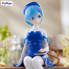 FuRyu Re:Zero Rem & Ram Book Girl Noodle Stopper Figure Set US SELLER