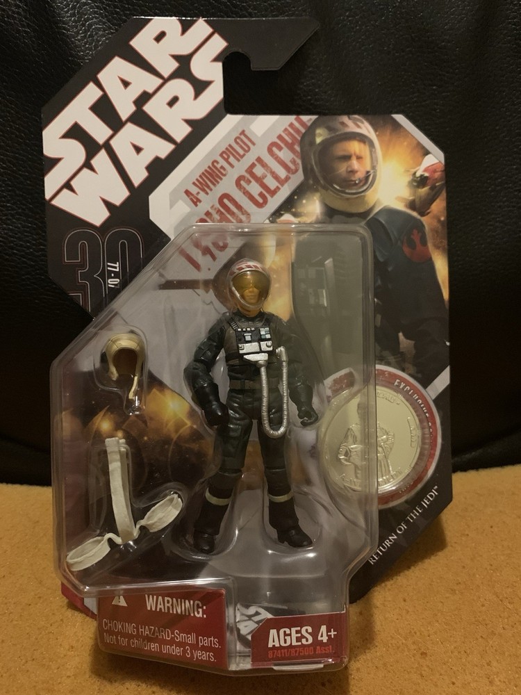 New In Box Star Wars 30th Anniversary A-Wing Pilot Tycho Celchu 44