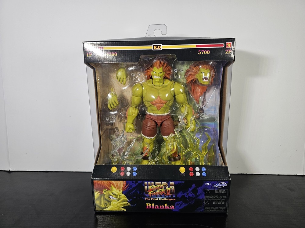 Jada Toys Ultra Street Fighter II Blanka DELUXE 1/12 Figure Complete In Box
