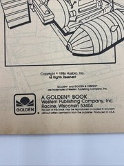 HTF 1986 Hasbro INHUMANOIDS Golden Coloring Activity Book One Scribble!
