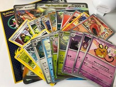 Lot of Pokemon Cards, Figures, Jibbitz, Belt, Pokeball, Stickers