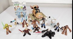 Lot Of 15 Star Wars Galactic Heroes Figures And Vehicle Mixed Years Taun Taun