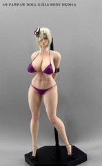 PawPaw Doll DK001A 1/6 Female Action Figure Body Powder White No Head InStock
