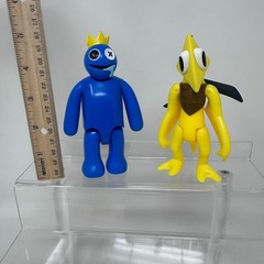 PhatMojo Blue Yellow Figures Lot Roblox Game Rainbow Friends Posable 5″ Set of 2