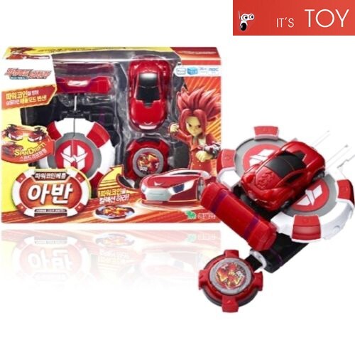 Power Battle Watch Car Avan Coin-Battle Roi Roy Red Watchcar Korean Young Toys