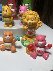 Vintage & Modern Lot of 12 Care Bear Toy Figures Collectible Bundle-Cake Toppers