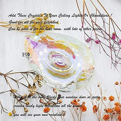 89Mm/3.5In Hanging Chandelier Crystals Prisms for Window Suncatchers Chandelier