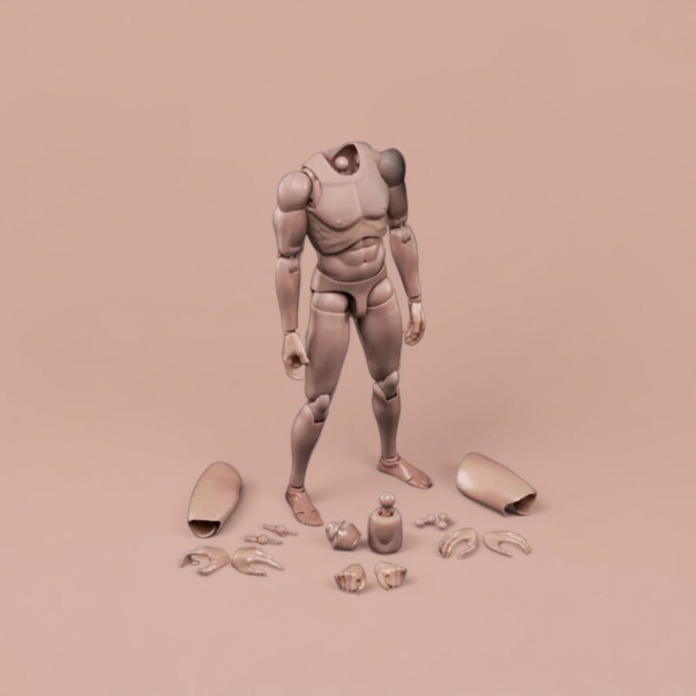 New MX02-A 12inch Europe Skin Male Action Figure Body Fit For 1/6 Head SculptzAR