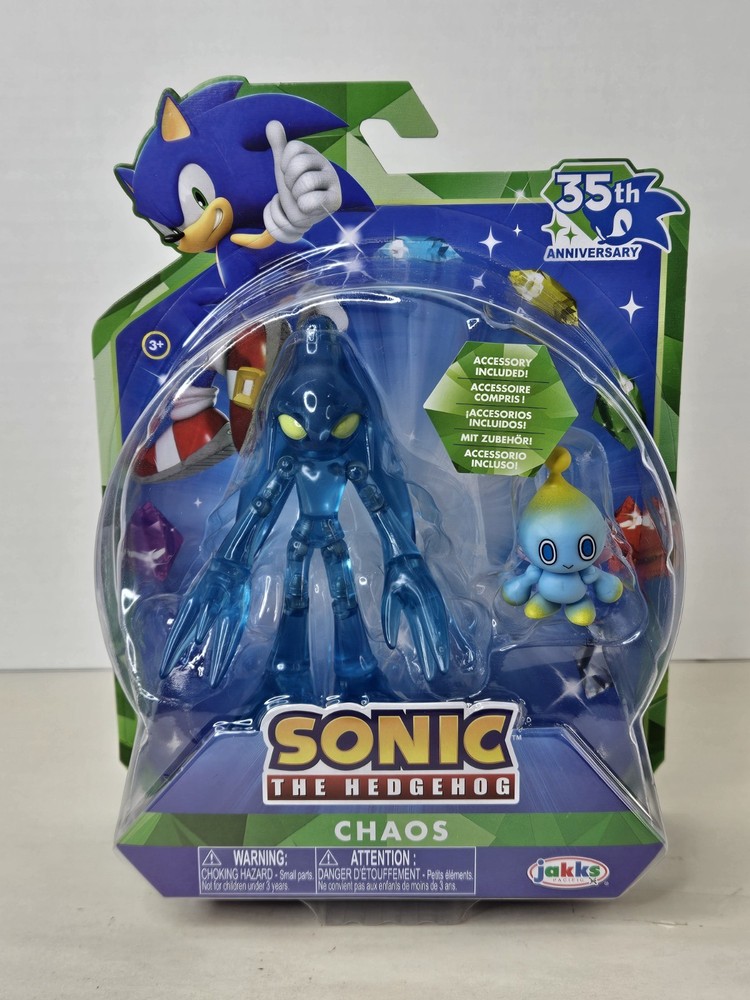 Sonic the Hedgehog Chaos 4″ Action Figure 35th Anniversary Jakks Toy