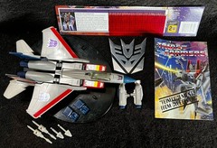 G1 1984 STARSCREAM • 100% COMPLETE w/TECH SPEC • VINTAGE G1 TRANSFORMERS