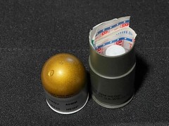 M433HE1 HEDP Dummy Toy Grenade Shell Model Tactical Prop Storage Case 3 Pack