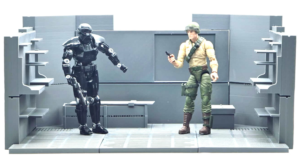 Control Center Command Room 6″ Figure Playset Collapsible 1:12 Diorama