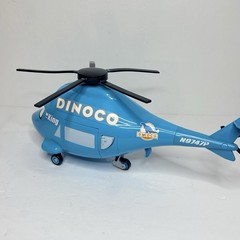 Disney Pixar Cars 2006 Dinoco Helicopter Playset w/ Mater Spins Rotor Read