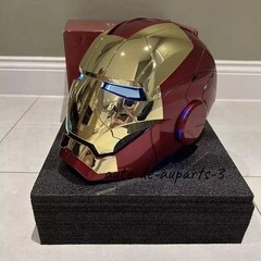 Autoking Iron Man Mk5 1:1 Helmet Wearable Voice-control Mask Cosplay Silver/Gold