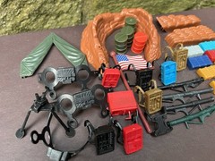 Vintage 1983 Galoob A-Team COMBAT HEADQUARTERS Playset Parts Lot Remco KO’s