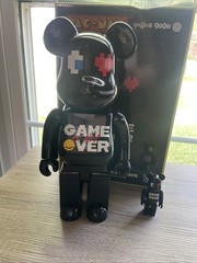 PAC-MAN BE@RBRICK 100% and 400% Set MEDICOM TOY Rare