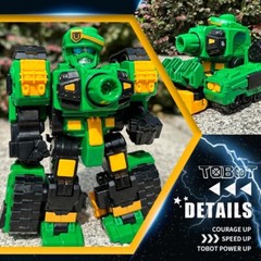 Tobot V GD Jackhammer Tank Transforming Robot Vehicle Action Figure Toy 5.5″