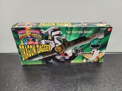 1994 Mighty Morphin Power Rangers Dragon Dagger w/ Box Bandai Tommy Green Works!