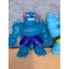 Heroes of Goo Jit Zu Action Figure Lot Tyro Rock Jaw Blue Stretchy Squishy 3pc
